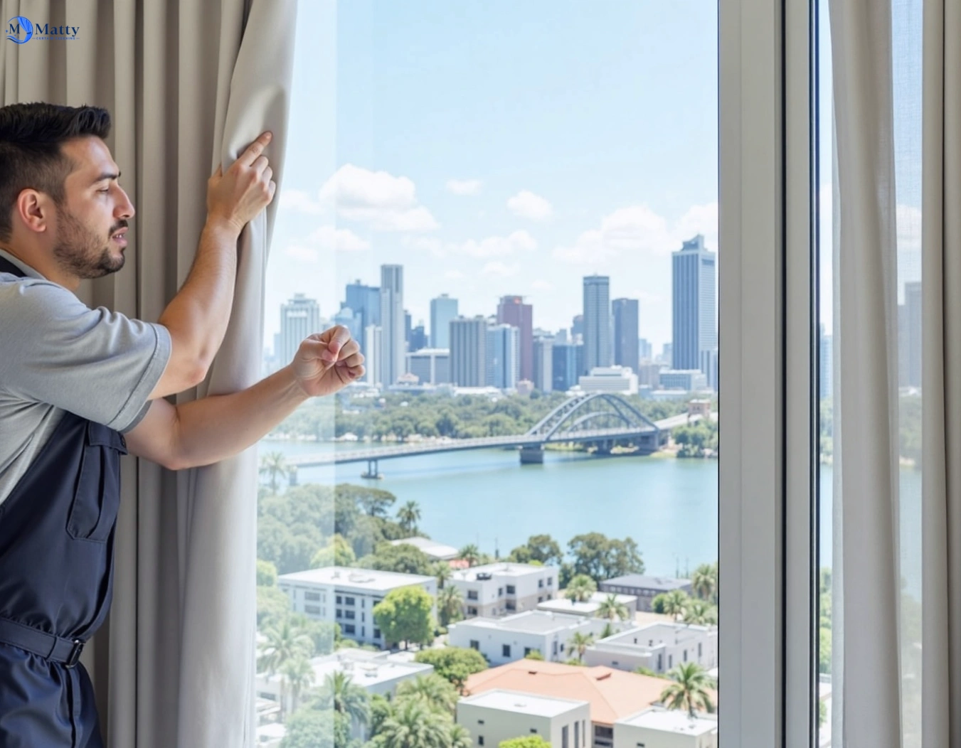 Professional curtain steam cleaning service allambie-heights-nsw QLD by Matty Curtain Cleaning
